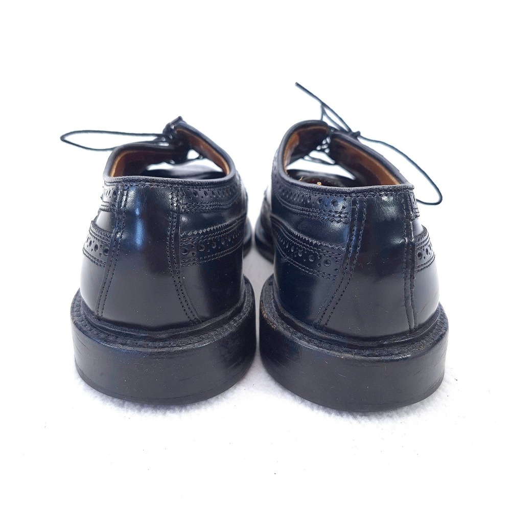 Allen Edmonds Black Leather MacNeil Wingtip Blucher Lace-Up Size 8.5 D - Picture 5 of 11